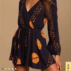 Lulus long sleeve romper size S